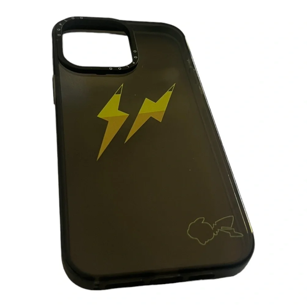 Black Anime Lightning iPhone 14 Pro Max Case